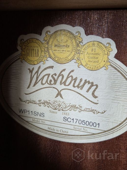 Акустическая гитара Washburn WP11SNS Parlor — фото 6