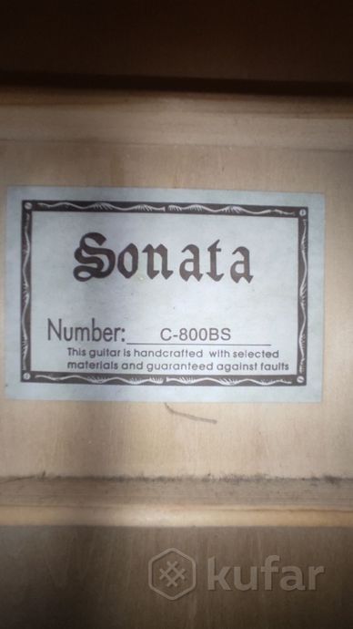 Гитара sonata c 800 bs — фото 3