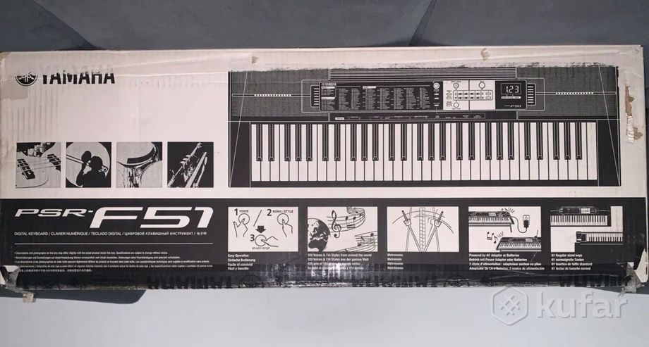 Синтезатор Yamaha PSR-F51 с отдельной стойкой — фото 3