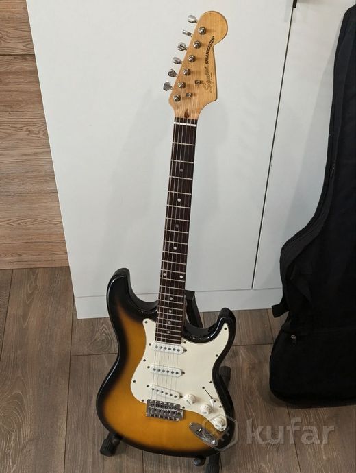 Электрогитара Fender Squier + чехол гитара — фото 4
