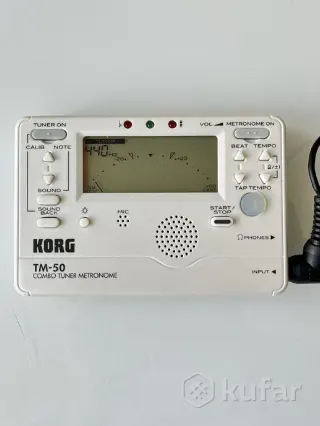 Тюнер-метроном Korg TM-50 + пьезо-прищепка