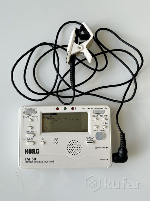 Тюнер-метроном Korg TM-50 + пьезо-прищепка — фото 2