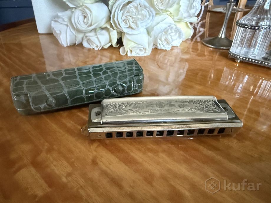 Винтажная хроматическая гармошка M. Hohner Германи — фото 4