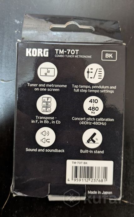 метроном Korg TM-70T с режимами вывода звука — фото 2