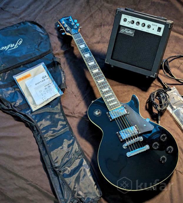 Электрогитара Les Paul + Комбик комплект гитара — фото 3