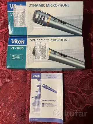 Микрофоны динамические VT-3830 2шт.