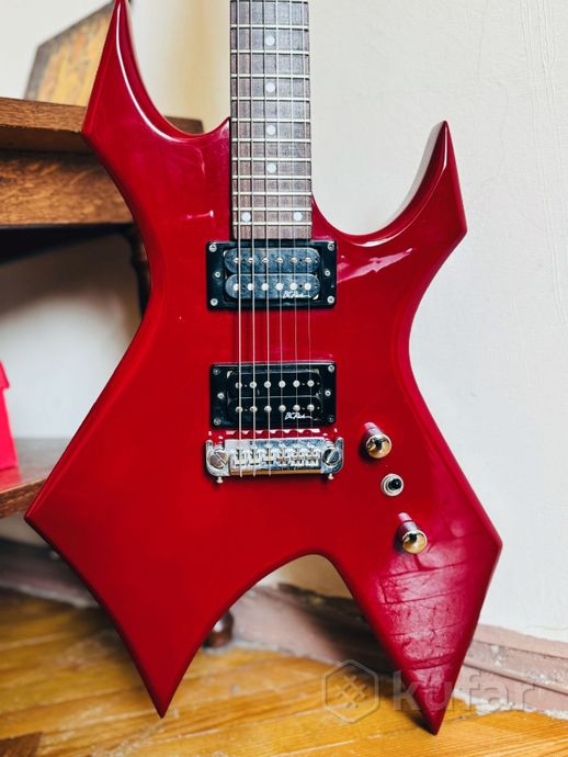 Электрогитара B.C. Rich Warlock красный металлик — фото 3