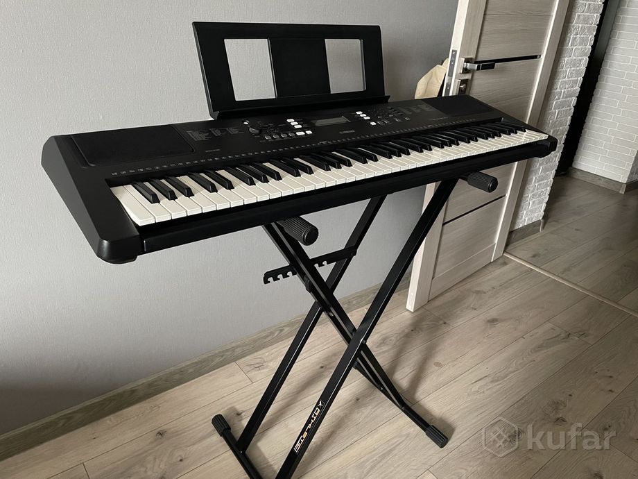 Синтезатор Yamaha PSR EW300, подставка athletic — фото 1