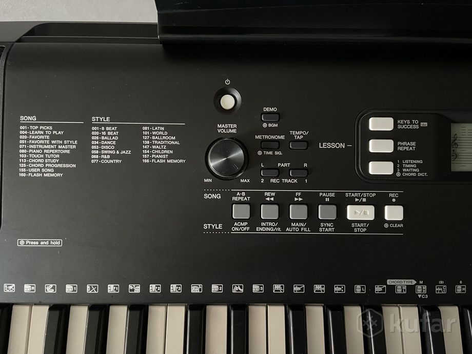 Синтезатор Yamaha PSR EW300, подставка athletic — фото 9
