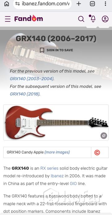Электрогитара Ibanez GRX140 оригинал + чехол — фото 6