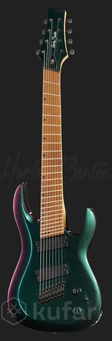8 струн Harley Benton green