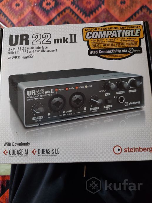Аудиоинтерфейс звуковая карта Steinberg UR22 MKII. — фото 1