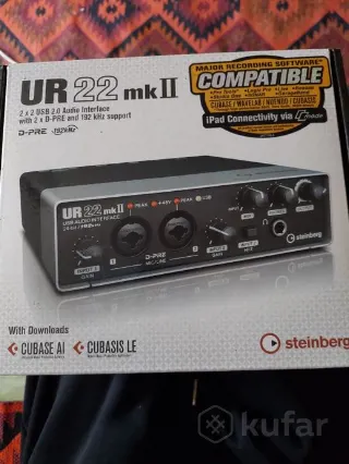 Аудиоинтерфейс звуковая карта Steinberg UR22 MKII.