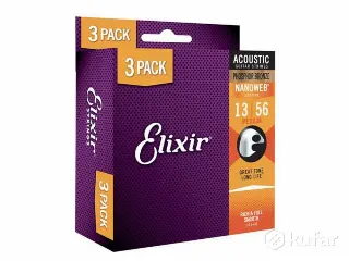 Комплекты струн Elixir 13-56 фосфорная бронза