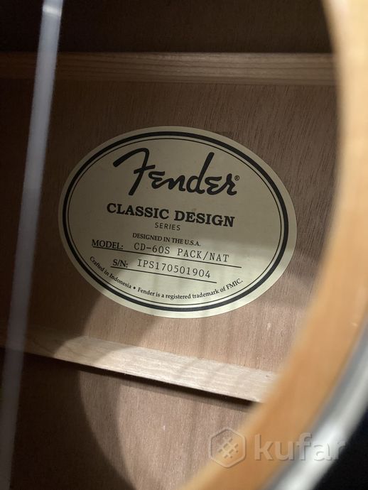 Гитара Fender CD-60S PACK/NAT — фото 2