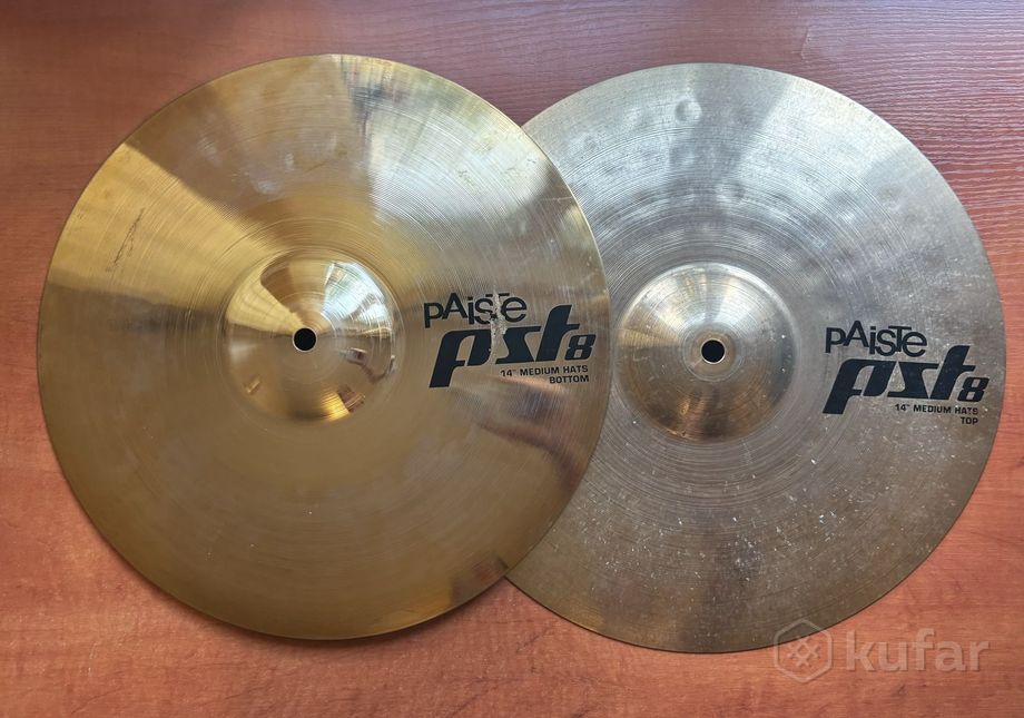 Барабанные тарелки Paiste PST8 hi-hats — фото 1
