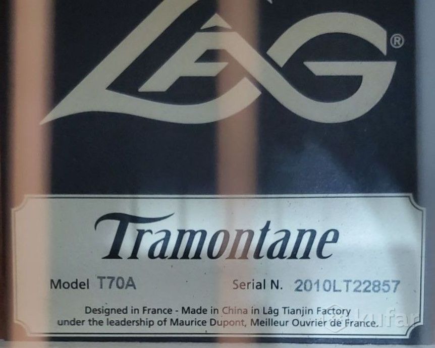 Акустическая гитара LAG T70A Состояние новой — фото 4