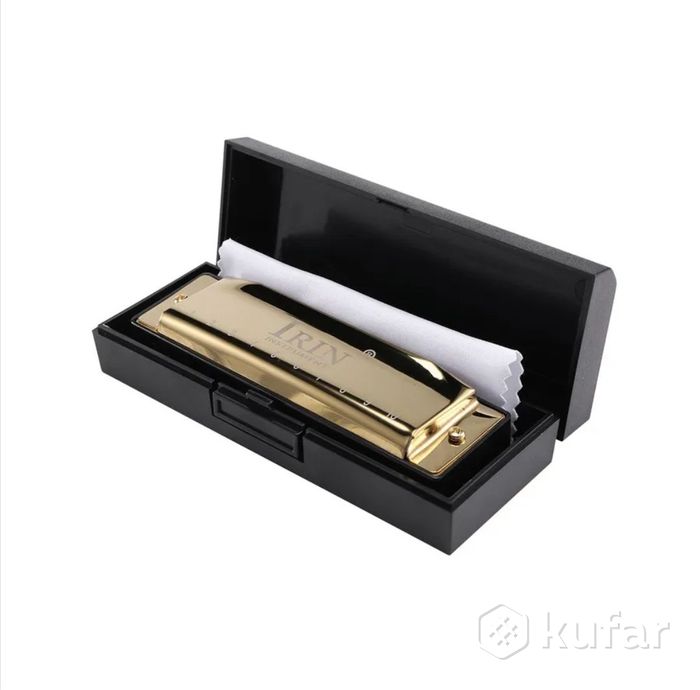 Губная гармошка Irin Gold тональность G в упаковке — фото 6