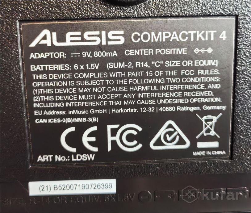 Alesis Compactkit 4 Электронные барабаны — фото 8