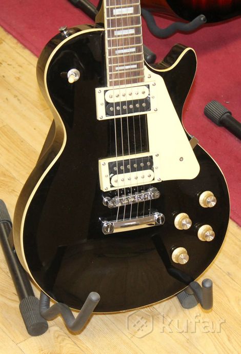 Электрогитара лес пол Stagg Les Paul SEL-STD BLK — фото 2