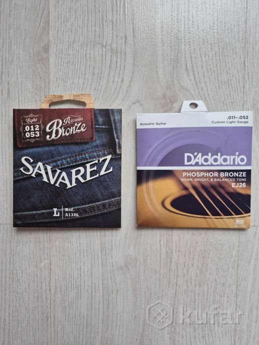 Струны для акустической гитары D'Addario и Savarez — фото 1