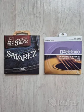 Струны для акустической гитары D'Addario и Savarez