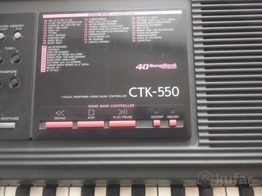 Синтезатор Casio СТК 550 — фото 5