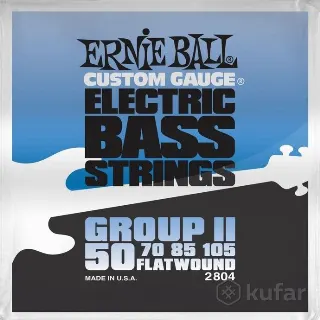 Струны для бас-гитары Ernie Ball flatwound 50-105
