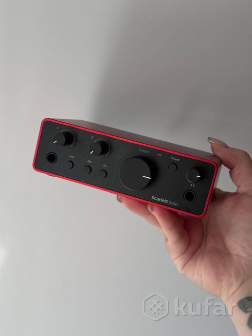 Focusrite scarlet solo 4th gen , cort x100 — фото 3