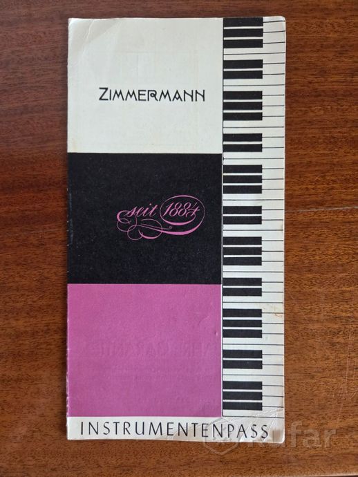 Немецкое пианино Zimmermann — фото 9