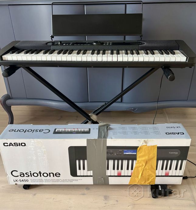 Casio LK-S450 - Синтезатор + стойка Soundking — фото 5