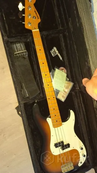 Бас гитара Edward's + кофр , кобик fender 25 ватт,