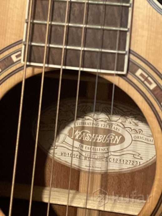 Электроакустическая гитара Washburn WD10SCE NS — фото 3