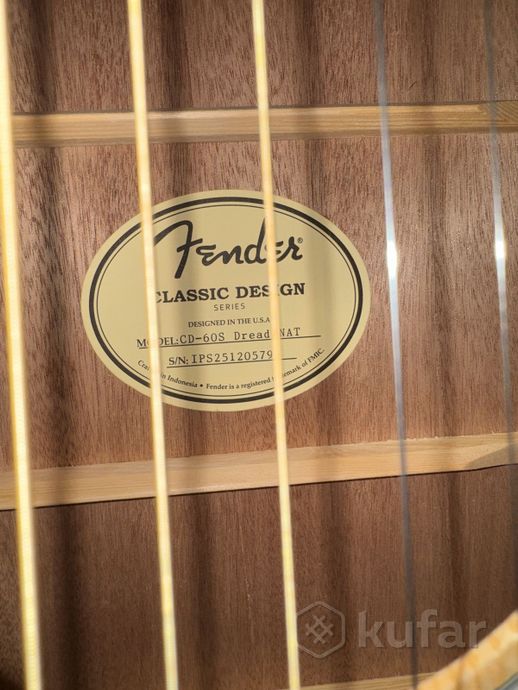 Акустическая гитара Fender CD-60S — фото 2