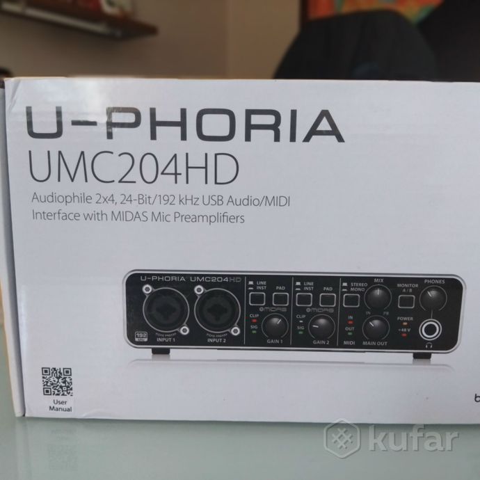 Звуковая карта BEHRINGER U-PHORIA UMC204HD