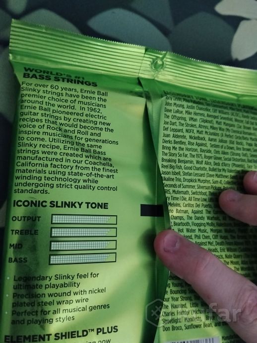 Струны для бас-гитары Ernie Ball — фото 2