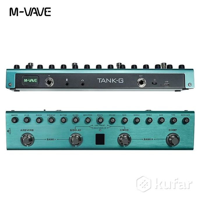 M-WAVE Tank-G Перезаряжаемая педаль мультиэффектов