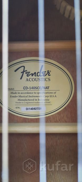 Гитара электроакустическая FENDER CD-140SCE — фото 6