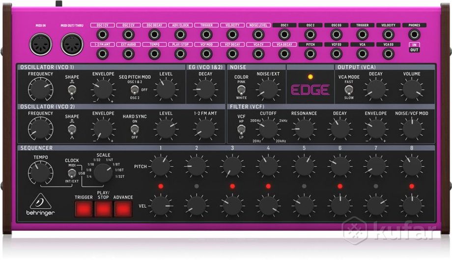 Аналоговый синт Behringer Edge (аналог Moog DFAM)