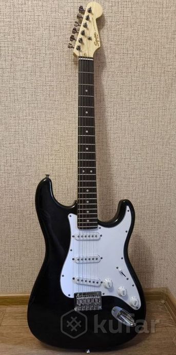 Электрогитара Squier MM Stratocaster HT Black — фото 1