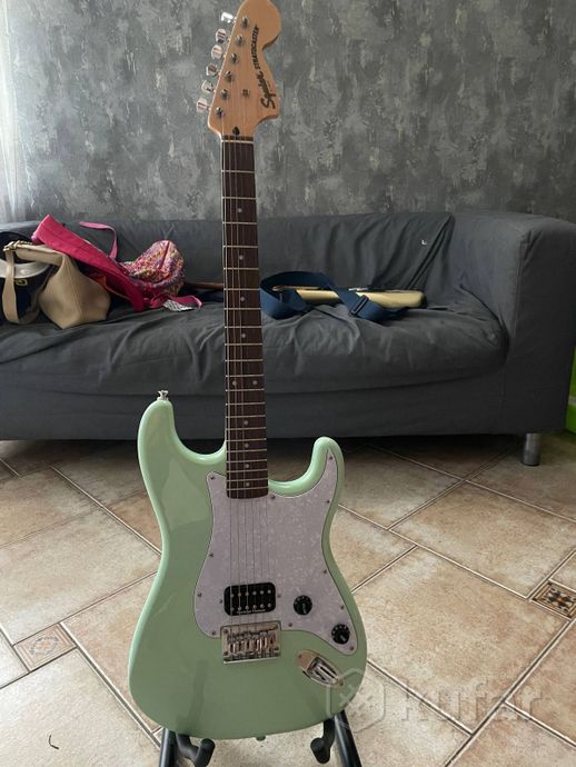 squier affinity strat surf green seymour duncan — фото 1
