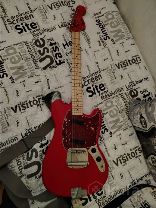 электрогитара squier sonic mustang — фото 1