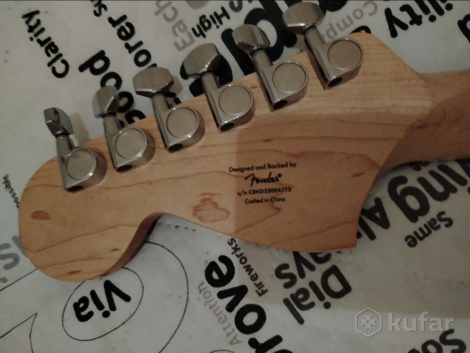 электрогитара squier sonic mustang — фото 4