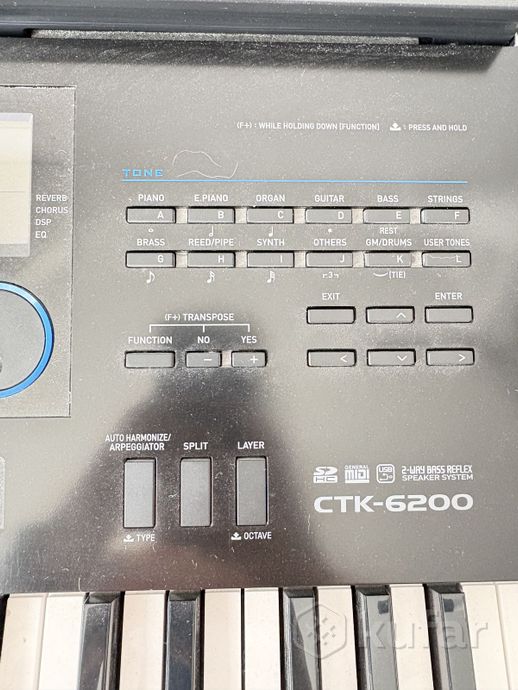 Синтезатор Casio CTK-6200 + X-стойка — фото 2