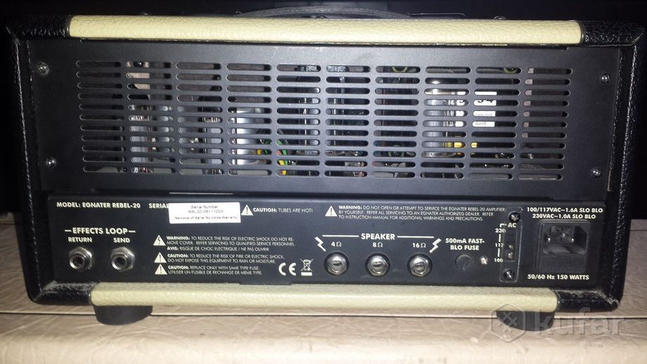 Ламповый усилитель Egnater, дины Celestion V30 — фото 4