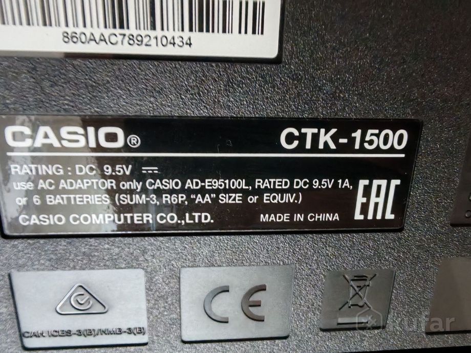 Синтезатор Casio CTK 1500 — фото 6