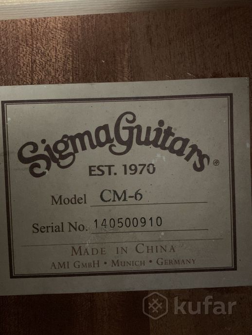 классическая гитара Sigma CM-6 — фото 4
