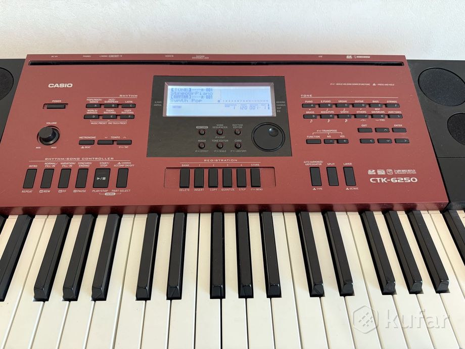 Синтезатор CASIO CTK-6250 с подставкой и чехлом — фото 2