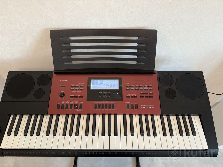 Синтезатор CASIO CTK-6250 с подставкой и чехлом — фото 7