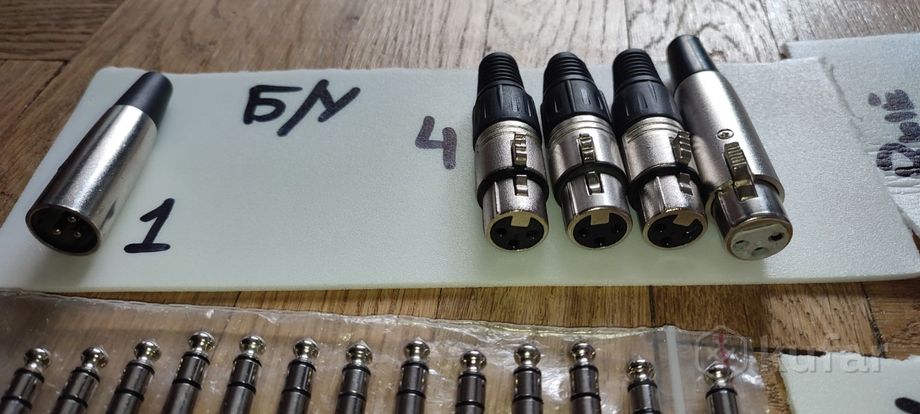 Xlr jack 6.3 разъемы новые и бу — фото 2